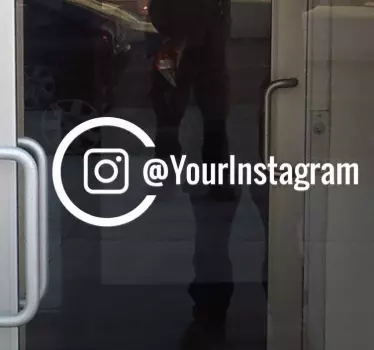 Sticker vitrine personnalisé Instagram logo - TenStickers