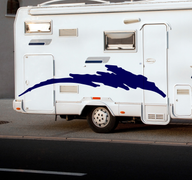 Stickers pour camping car Dessin Latéral - TenStickers