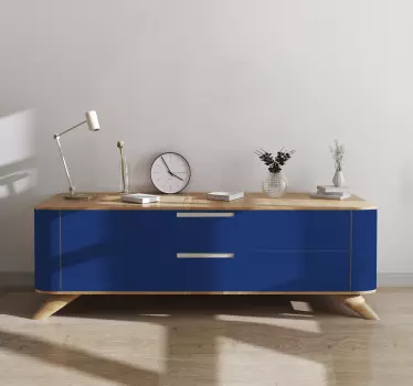 Adhésif meuble couleur bleu foncé - TenStickers