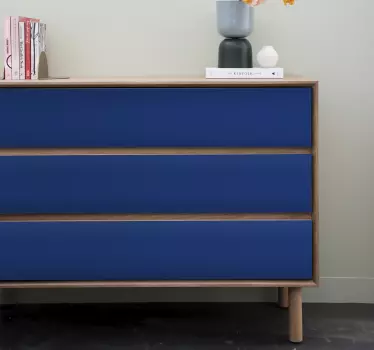 Adhésif meuble couleur bleu foncé - TenStickers