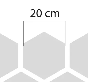 Sticker fenêtre hexagones transparents - TenStickers