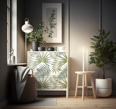 Adhésif meuble feuilles de palmier - TenStickers