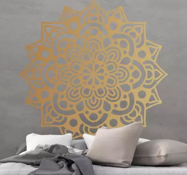 Sticker mural chambre mandala arabesque de luxe - TenStickers