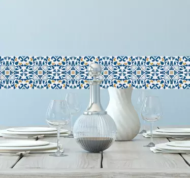 Sticker carrelage filigrane portugais - TenStickers