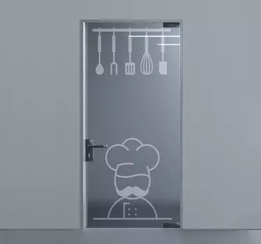 Autocollant en verre de portes de cuisine - TenStickers