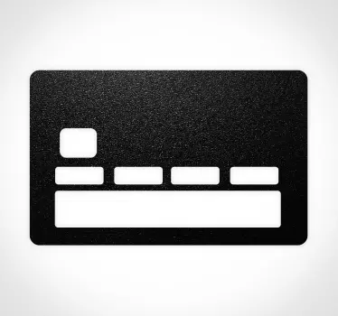 Sticker carte bancaire effet texture sombre moderne - TenStickers