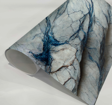 Adhésif meuble marbre bleu "Luz" - TenStickers