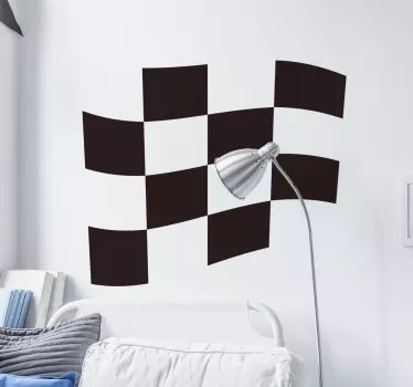 Sticker drapeau course - TenStickers