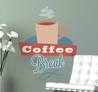 Sticker cuisine coffee break - TenStickers