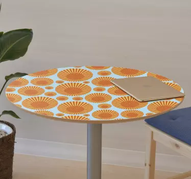 Adhésif meuble soleil années 70 - TenStickers