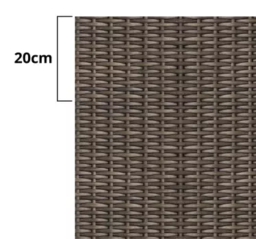 Adhésif meuble panier en rotin tissé - TenStickers
