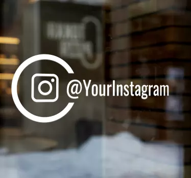 Sticker vitrine personnalisé Instagram logo - TenStickers