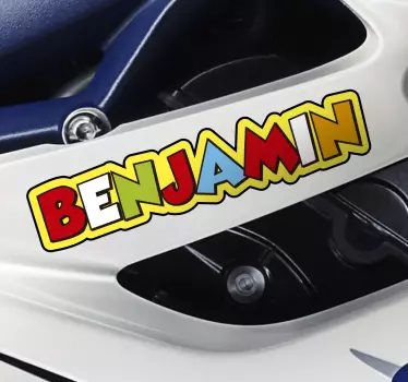 Sticker moto personnalisé style Valentino - TenStickers