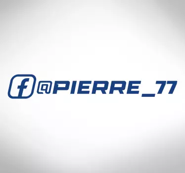 Sticker voiture personnalisé racing facebook - TenStickers