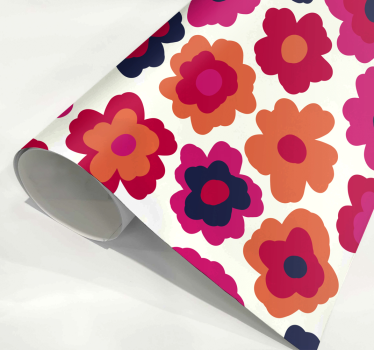 Sticker fleur coquelicot rouge - TenStickers