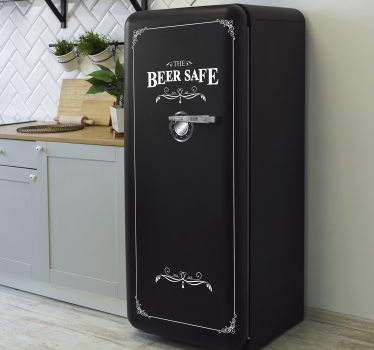 Sticker frigo effet coffre-fort - TenStickers