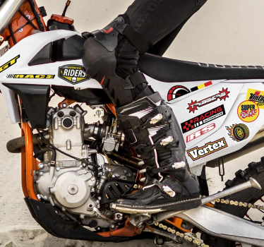 Sticker moto pack de bombes individuelles - TenStickers