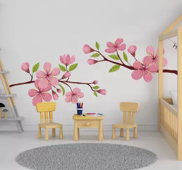 adhesif fleur de printemps fleuri - TenStickers