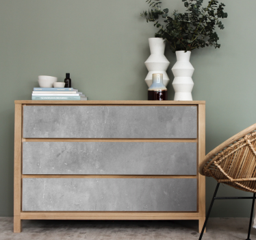 Rouleau adhésif meuble effet béton gris clair - TenStickers