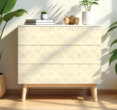 Adhésif meuble feuilles tropicales élégantes - TenStickers