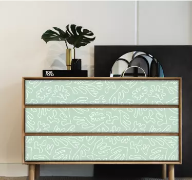 Adhésif meuble motif nature minimaliste - TenStickers