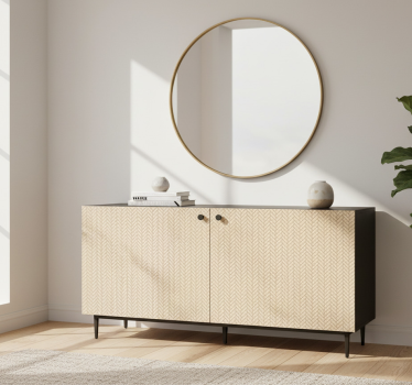 Adhésif meuble texture rattan tissé naturel - TenStickers
