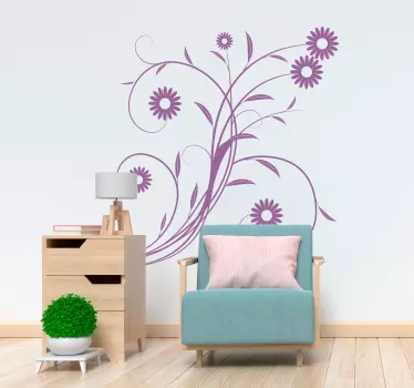 Adhésif mural marguerites - TenStickers