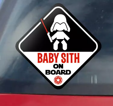 Autocollant bébé à bord baby sith - TenStickers