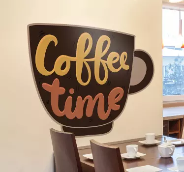 Autocollant Boisson L'heure du café - TenStickers
