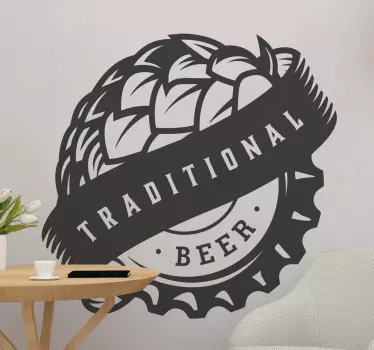 Autocollant Boisson Logo des ingrédients de la bière - TenStickers