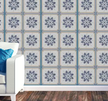 Autocollant Carrelage Pack de sticker floral - TenStickers
