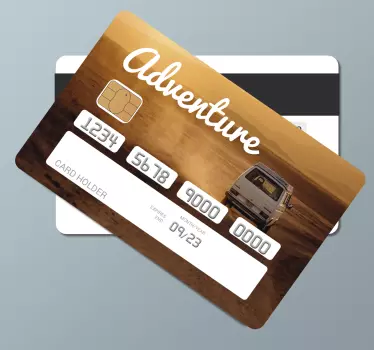 Autocollant carte bancaire Adventure - TenStickers