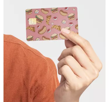 Autocollant carte bancaire Fast food - TenStickers
