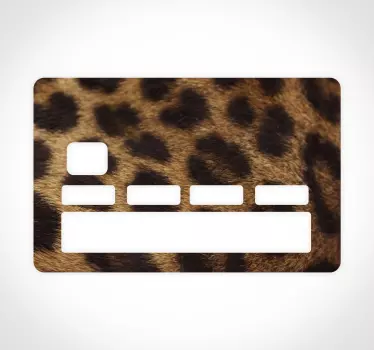 Sticker carte bancaire animal print - TenStickers
