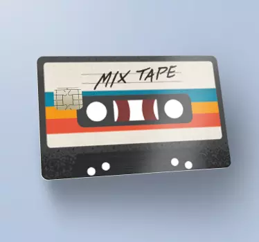 Sticker carte bancaire cassette audio - TenStickers