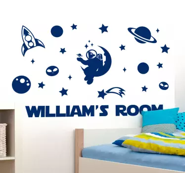 Sticker espace personnalisable - TenStickers
