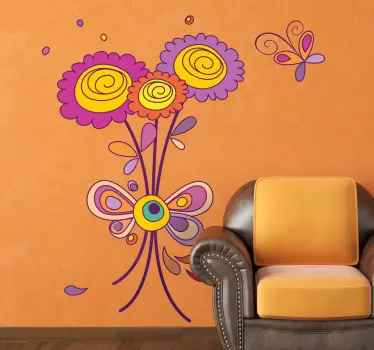 Autocollant enfant bouquet de fleurs - TenStickers