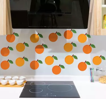 Autocollant Fruit Oranges élégantes - TenStickers
