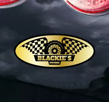 Autocollant Moto Design vintage de blackie - TenStickers