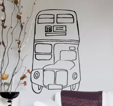 Autocollant mural autobus Londres - TenStickers