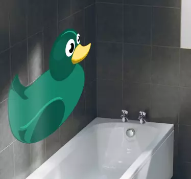 Sticker oiseaux canard vert - TenStickers