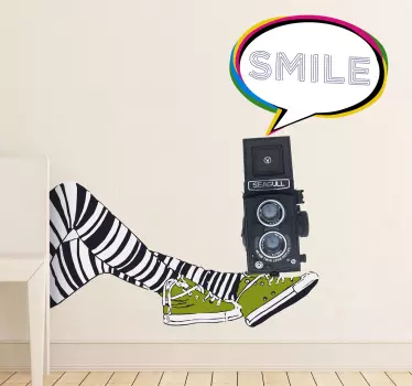 Autocollant mural collant zébré - TenStickers