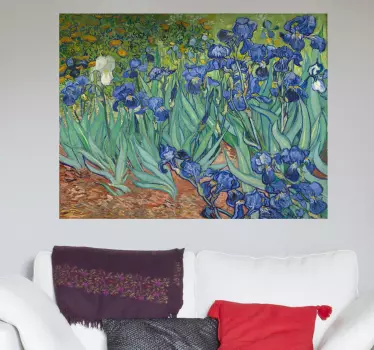 Autocollant mural Iris d'un peintre hollandais - TenStickers