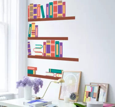 Autocollant mural librairie - TenStickers