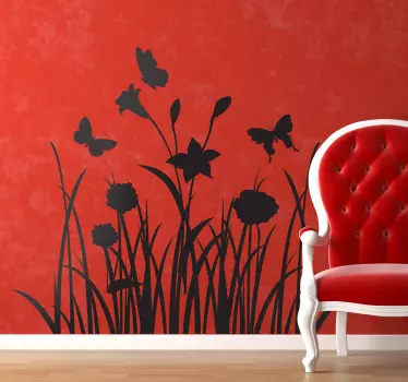 Sticker fleur nature paysage champêtre - TenStickers