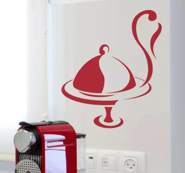 Autocollant mural plateau repas - TenStickers