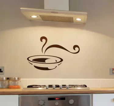 Autocollant mural soupe - TenStickers