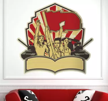 Autocollant mural symbole révolutionnaire - TenStickers