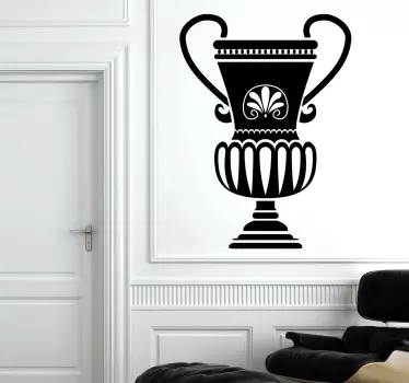 Autocollant mural vase grec - TenStickers