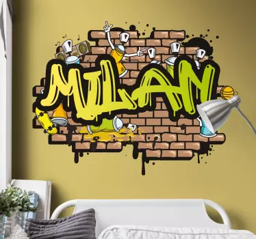 Sticker Mural Personnalisé bombes de peinture - TenStickers